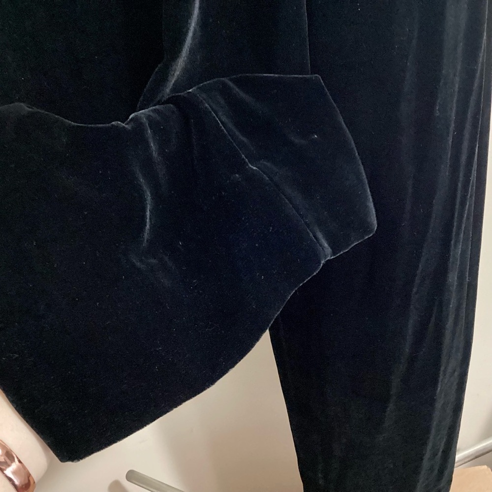 Vtg 90s Y2K Silk Blend Velvet Pants Size M Phoebe Buffay - Picture 9 of 13
